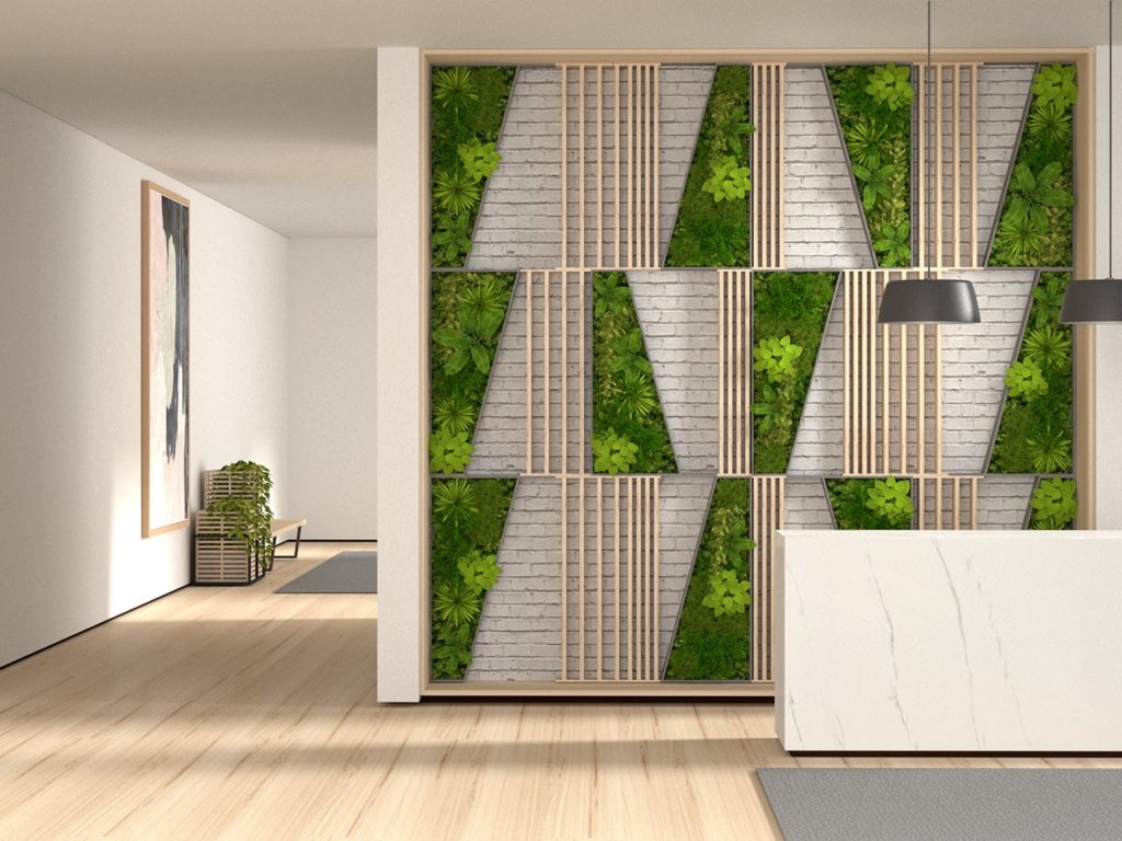 Wood Comb Living Wall