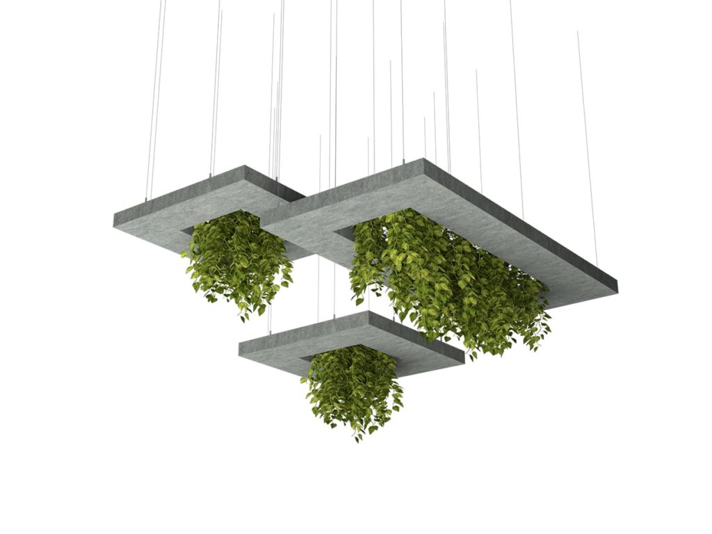 Ceiling Clouds with Hanging Vines
