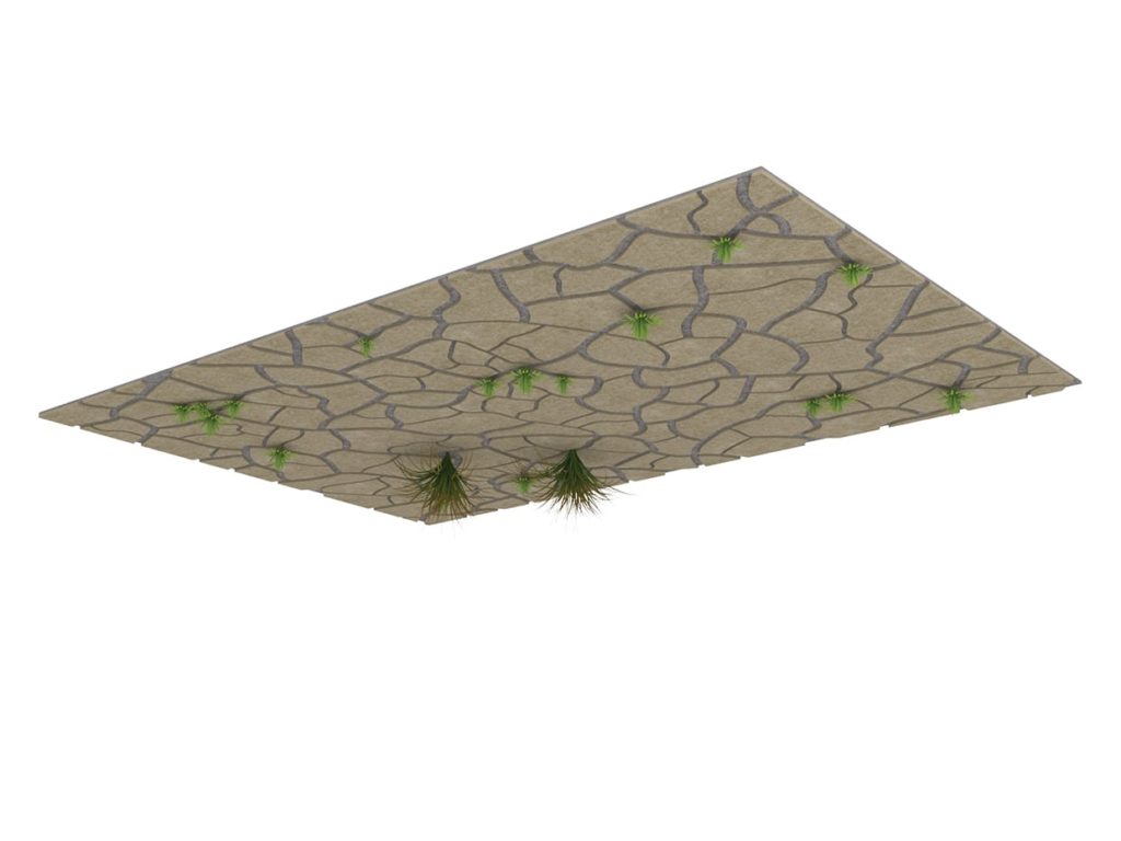 Sound Clouds Ceiling with Vines