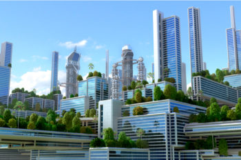 Cooling Buildings with Green Urban Infrastructure