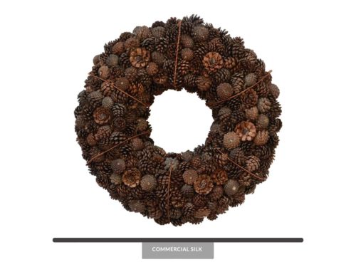 Preserved Pine Cone Wreath