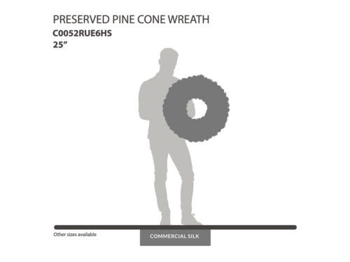 Preserved Pine Cone Wreath