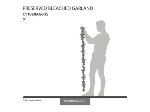 Preserved Bleached Garland