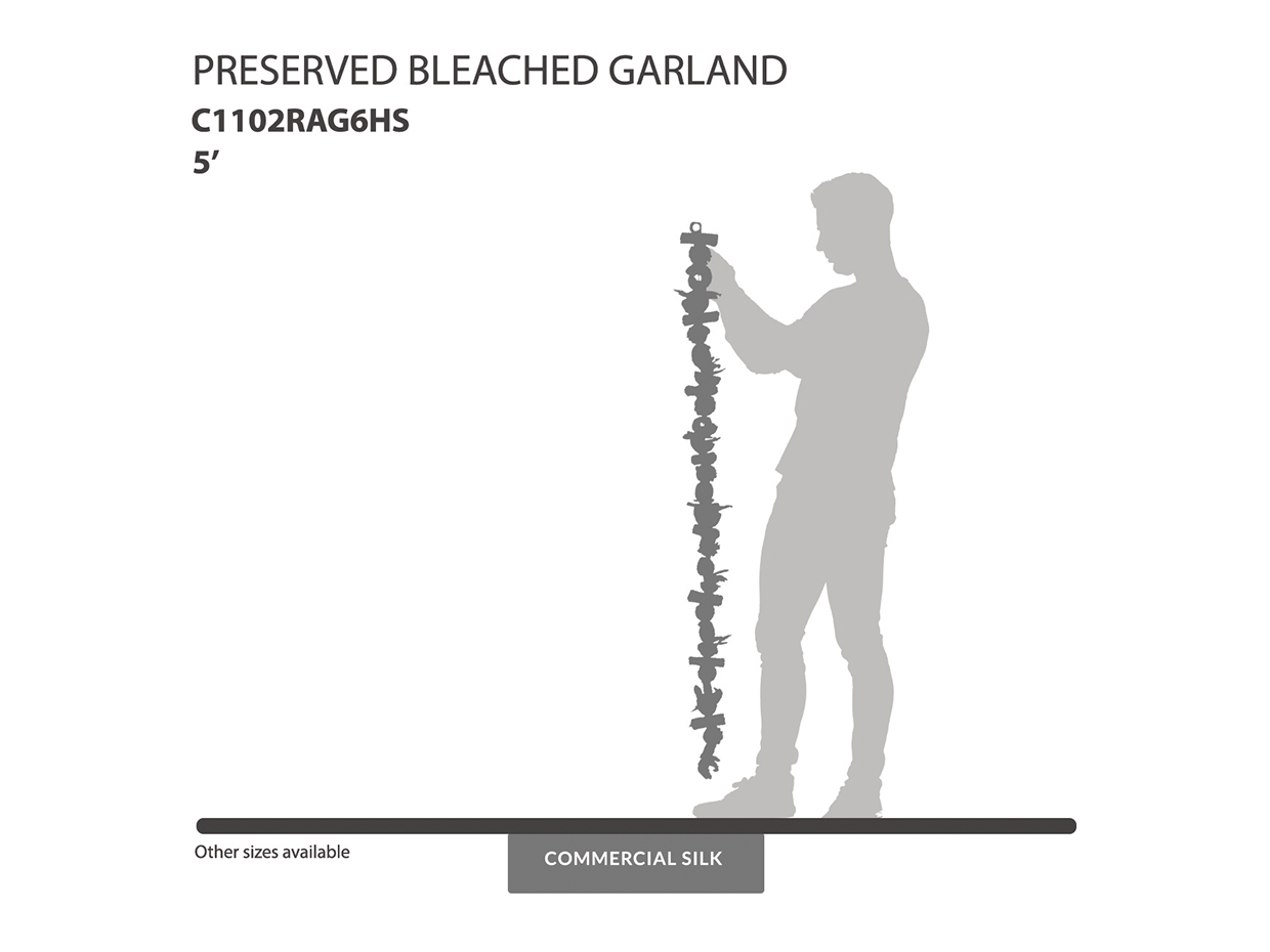Preserved Bleached Garland