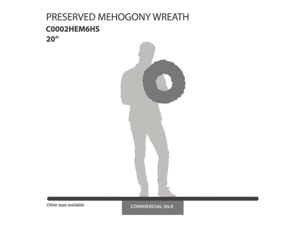 Preserved Mehogony Wreath