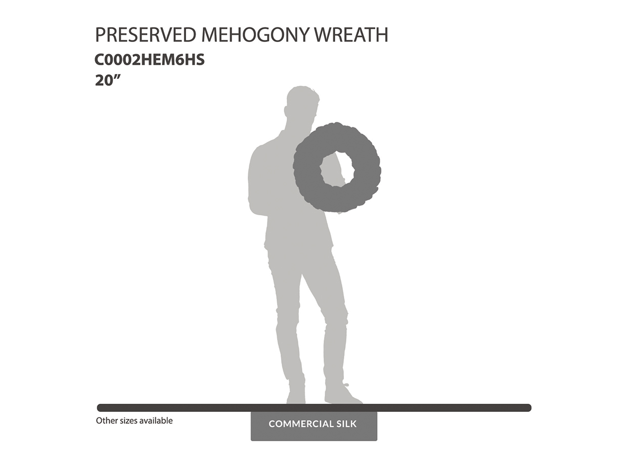 Preserved Mehogony Wreath
