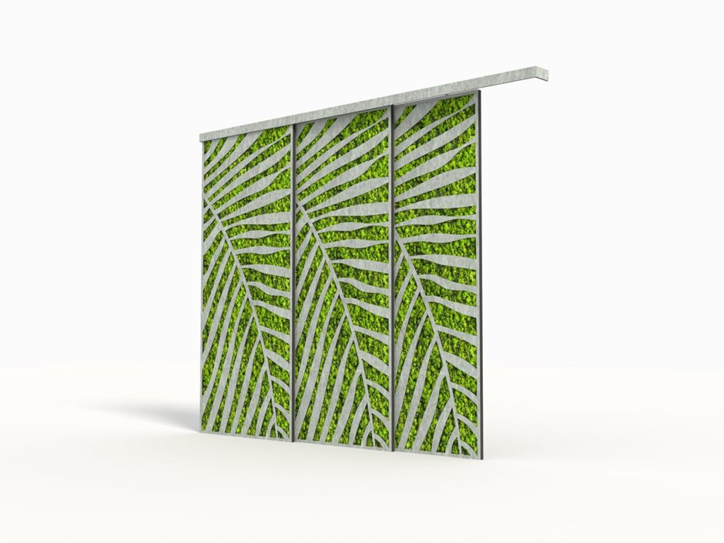 Sliding Felt Greenery Panels