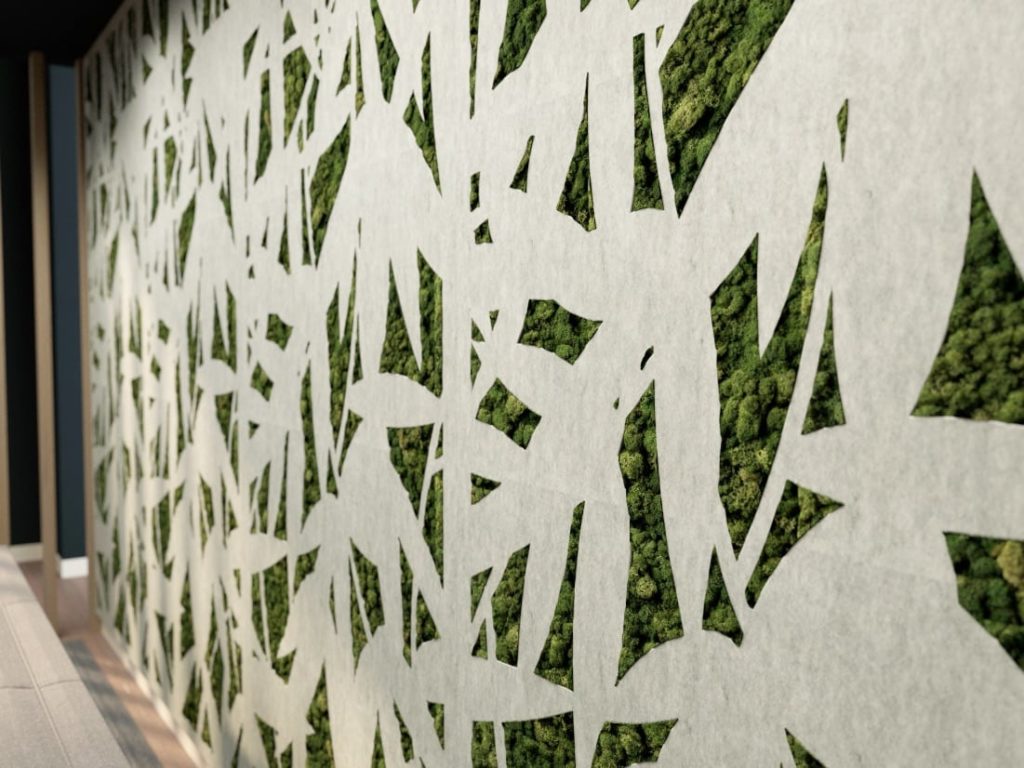 Preserved moss wall panels