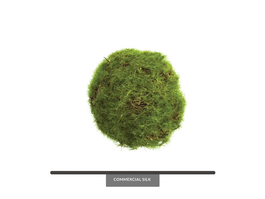 Green Faux Moss Orbs 2.5In