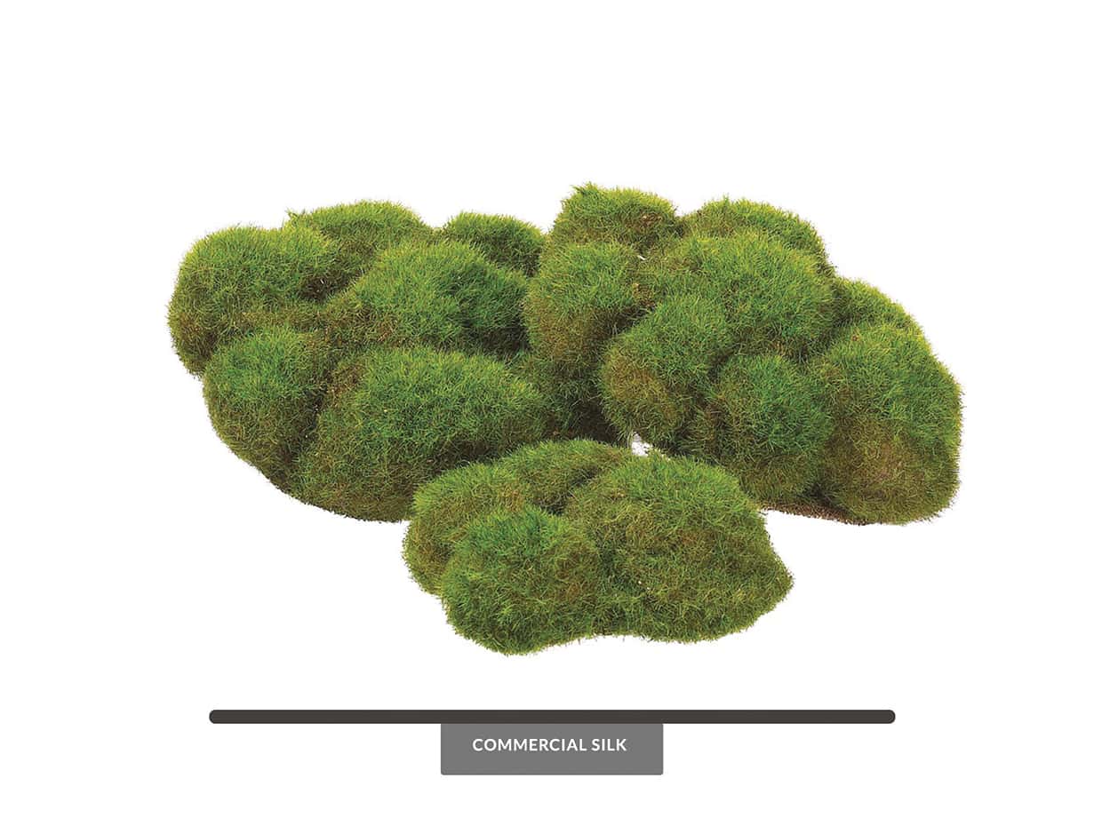Green Moss Ball 5in Faux Moss Ball Decor Commercial Silk