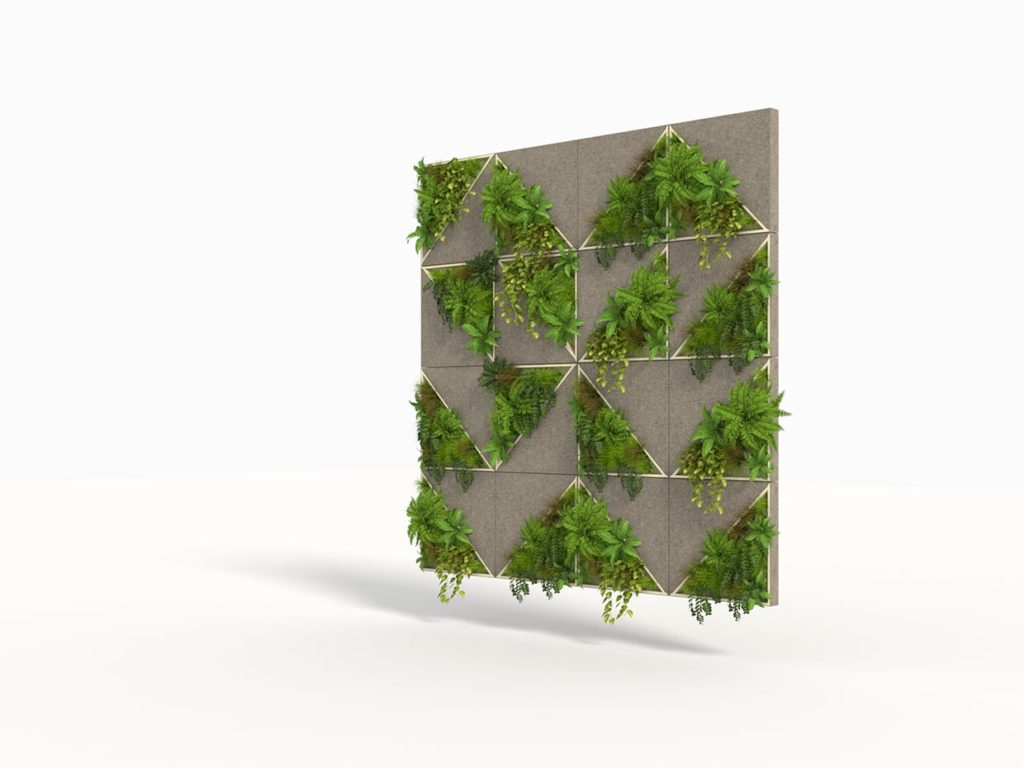 Acoustic Felt Greenery Wall Tiles