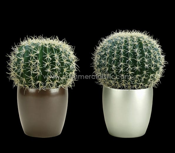 Fake Cactus Plants & Flowers Bring Life to Desert Landscape Arrangements