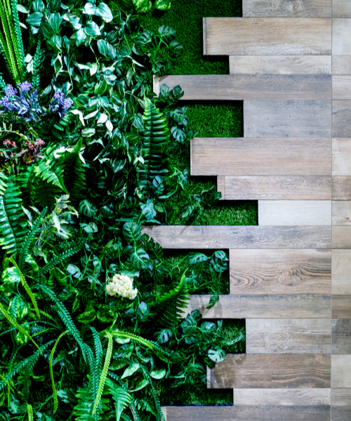 green wall